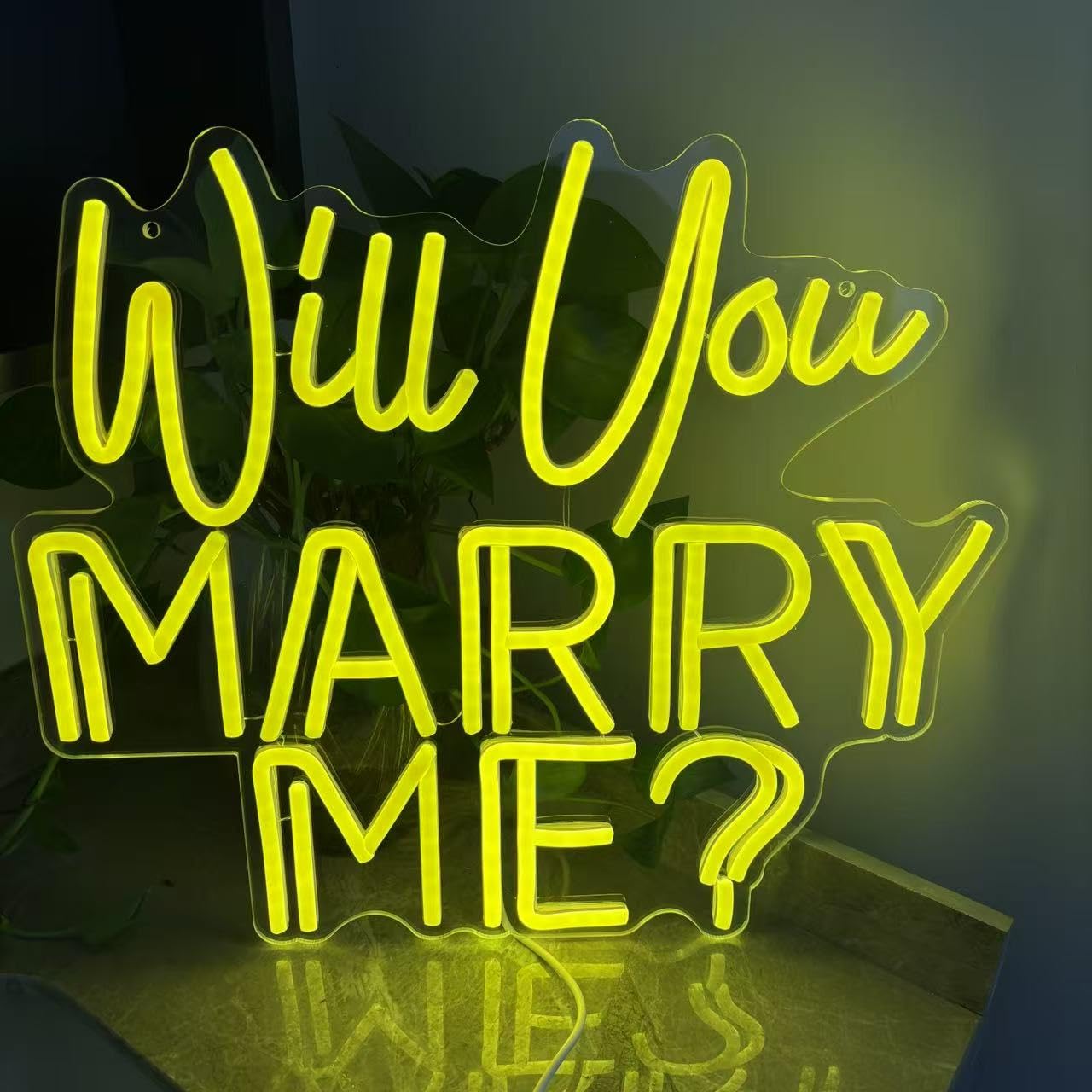 Mi vuoi sposare? Insegna al neon personalizzata camera da letto bar matrimonio fidanzamento festa casa decorazione da parete regalo personalizzato per lei