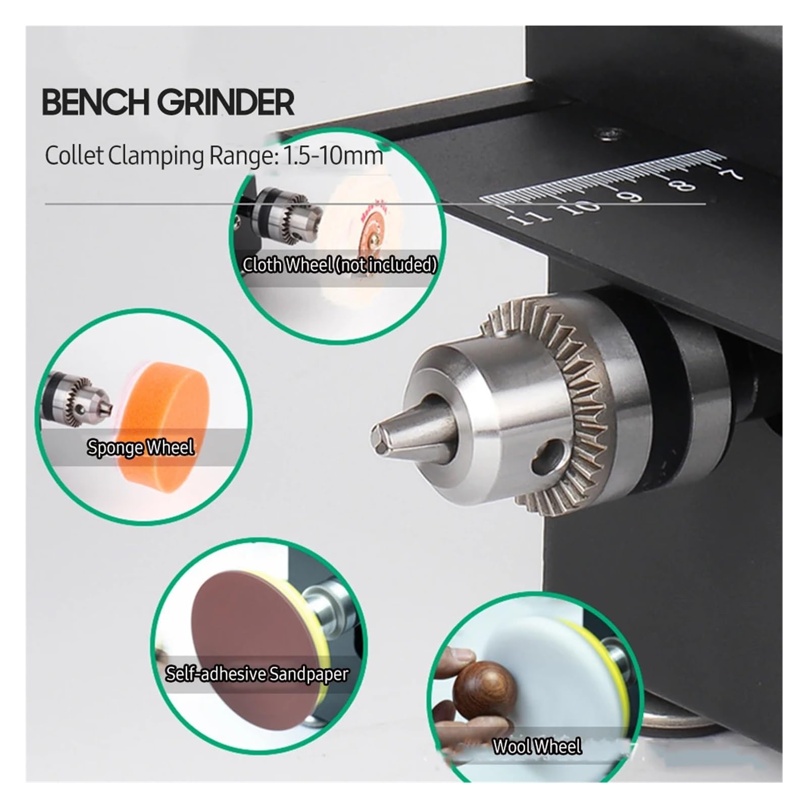 200W Mini Piła Stołowa I Szlifierka Taśmowa Tarczowa O Zmiennej Prędkości 30mm Głębokość Cięcia DIY Do Drewna Plastikowy Kamień Metalowy Nóż ZwięKsz PołYsk
