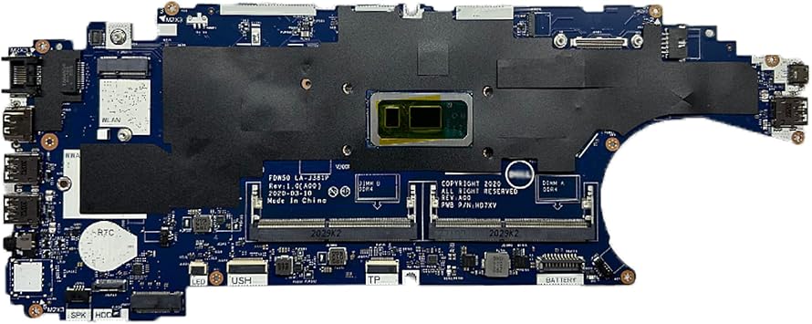 Replacement Laptop Motherboard System Board CPU Mainboard for Dell Latitude 5410 5510 SRGKX i5-10310U LA-J381P 04FT21 4FT21 CN- 04FT21Test OK