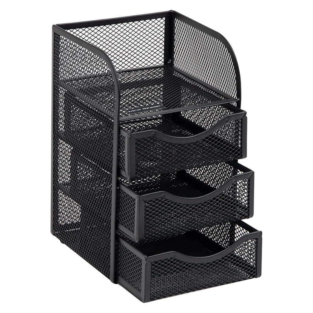 Organiseur de bureau en métal panier de clips rangement tiroir fournitures espace de travail