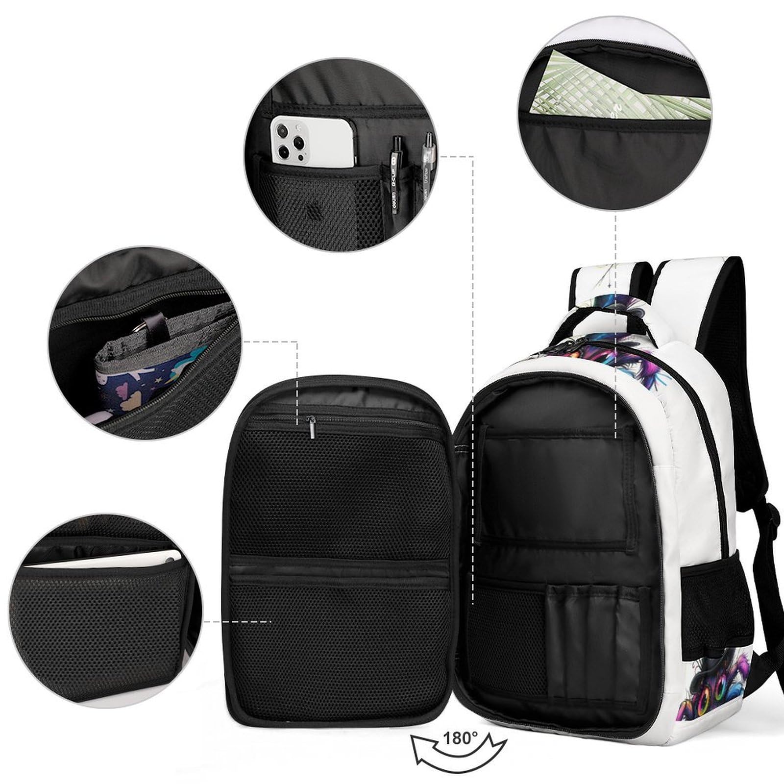 Sac À Dos Butterfly Scolaire Garçons Adolescents Grands Sacs D'école Insect Theme Filles Cartables Enfants Sacs À Dos Impression Sacs D'école Pour 8-15 Ans