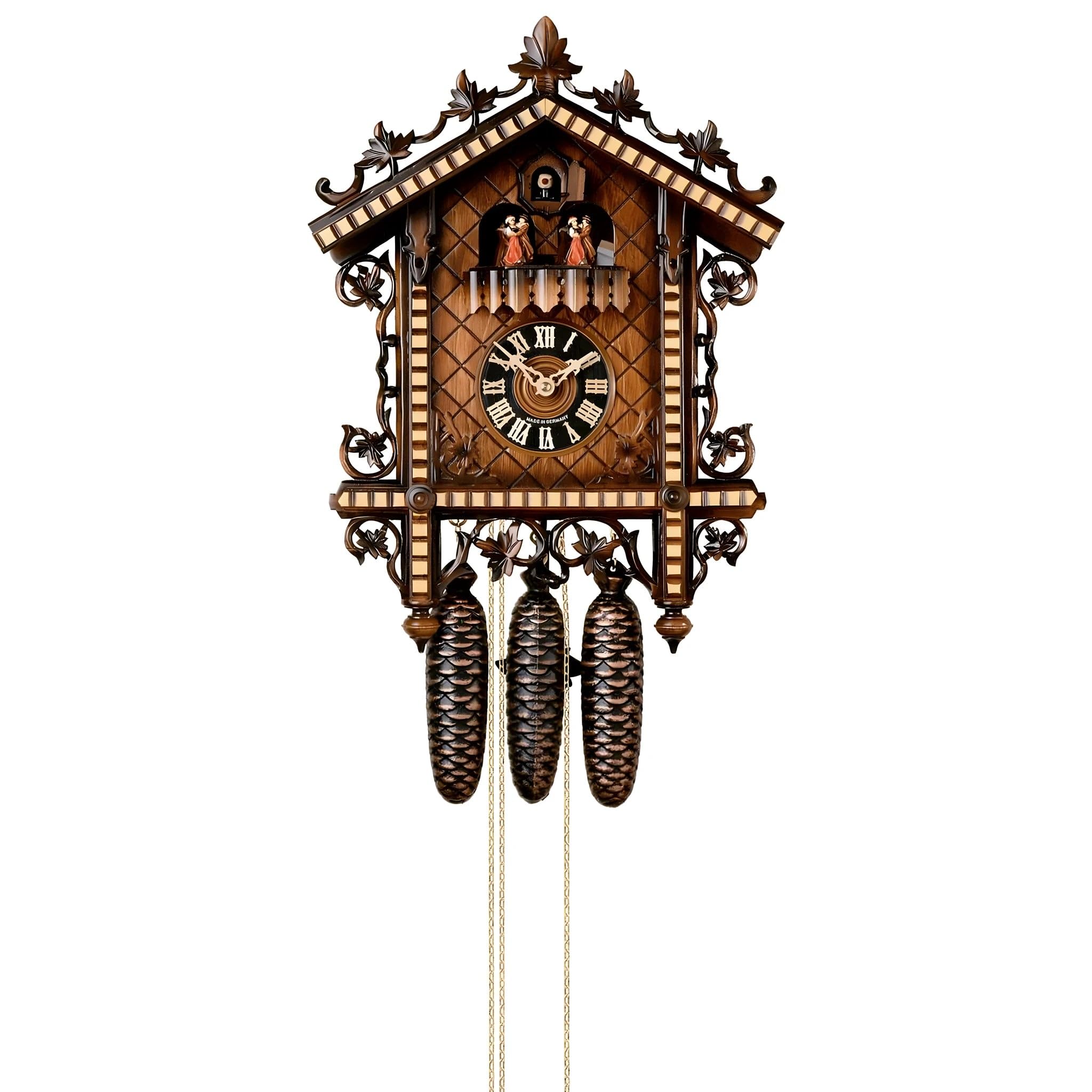 Mechanical cuckoo clock with three pendulums – Dolfi