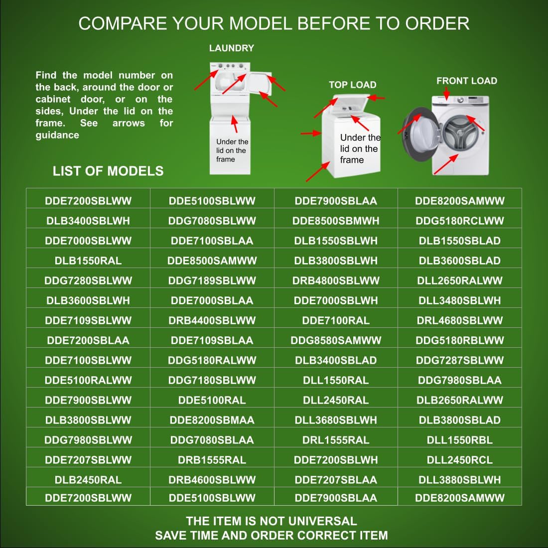 WE4X782 CKDE4X782X compatible with GE, Hotpoint Dryer Rotary Start Switch fits old model number WE4X782