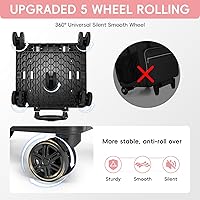 Vista 3 de Bolsa de mano para profesores con ruedas 2025 con compartimento para laptop de 17.3 pulgadas