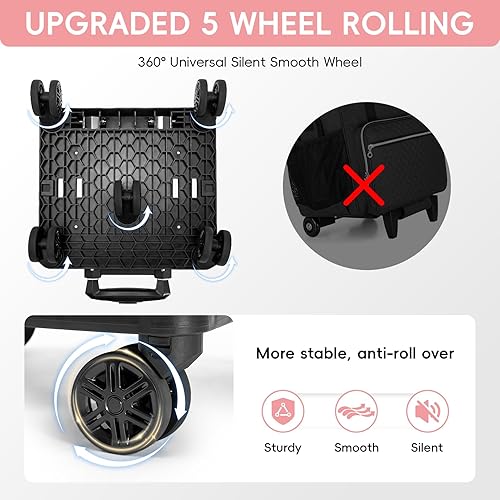 Miniatura 3 de Bolsa de mano para profesores con ruedas 2025 con compartimento para laptop de 17.3 pulgadas