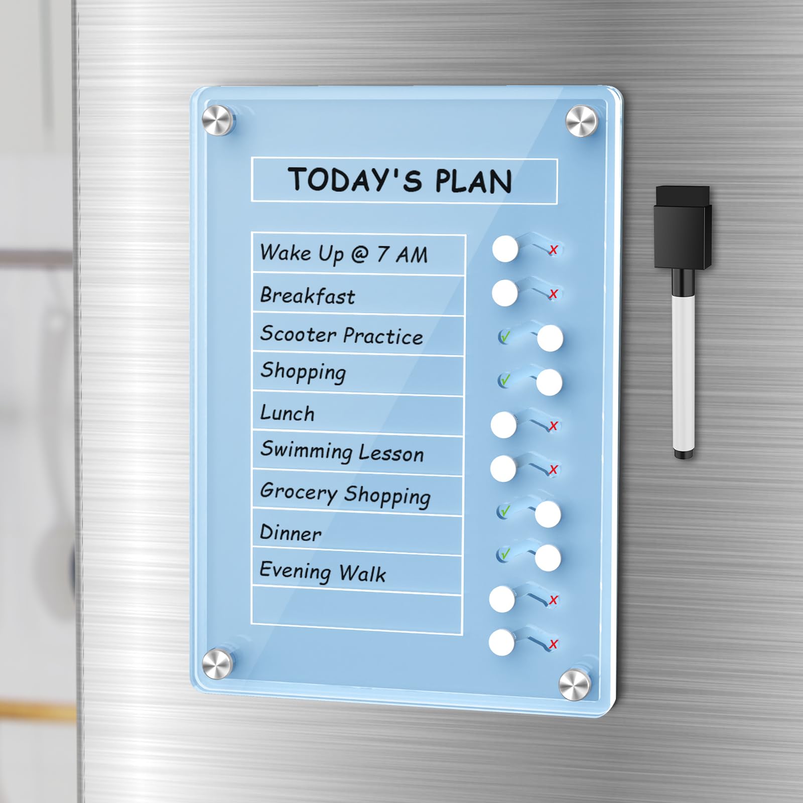 NiHome Acrylic to Do List Planning Board (niebieska)