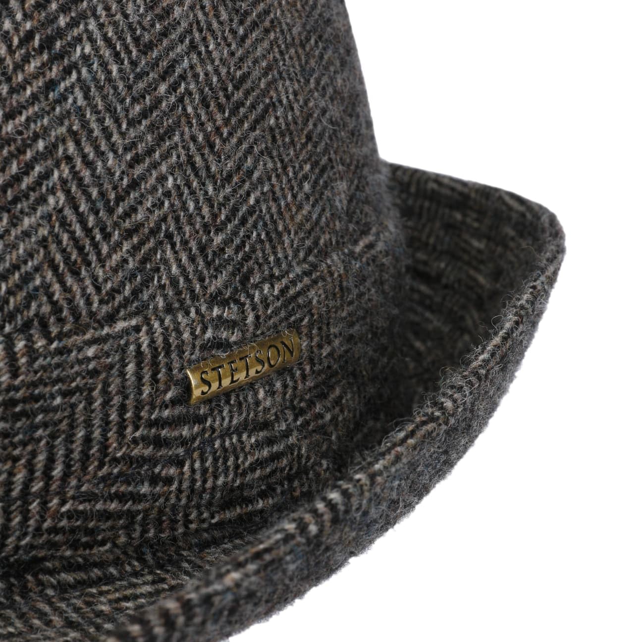 Stetson Teton Trilby Herringbone Wollhut Made in Italy Unisex Herbst Winter