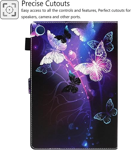 Miniatura 3 de Nannxiebky Funda Samsung Galaxy Tab A9 de 8.7 pulgadas modelo 2023 (SM-X110X115X117), funda con soporte de cartera con múltiples ángulos de visión