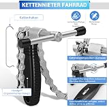 Scalnuvyyh Kit d'outils de Chaîne de vélo, Derive Chaine Velo, Pince Chaine Velo, Dérive-chaîne et Jauge de Chaîne, Outil de Réparation de Chaîne de Vélo pour 6, 7, 8, 9, 10, 11, 12 Vitesses - 2