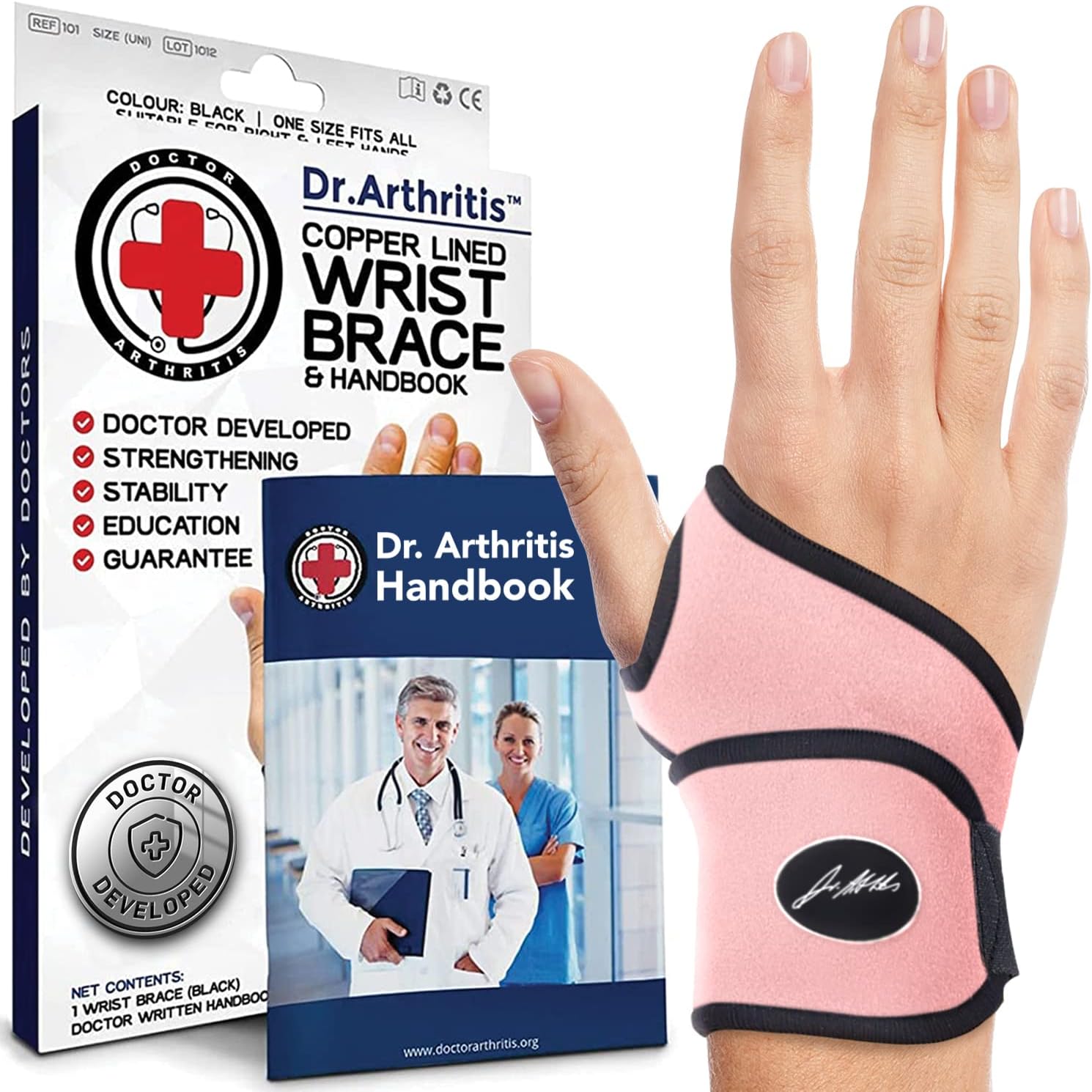 Dr. Arthritis Doctor Developed Copper Wrist Brace Bundle