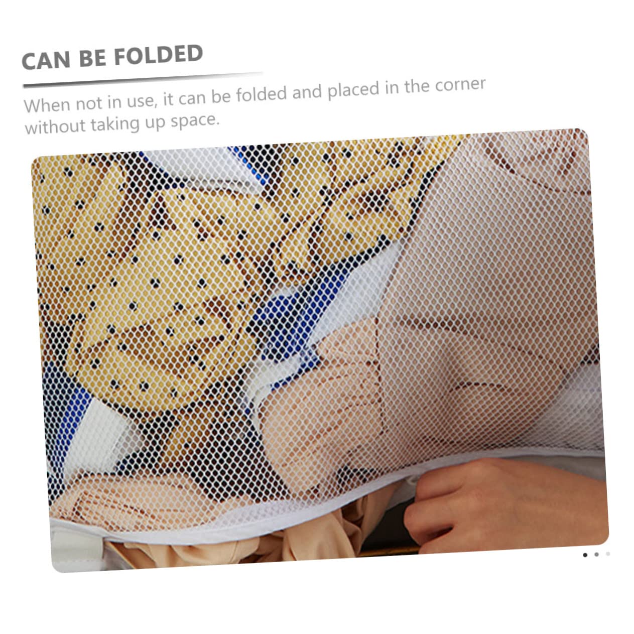 Didiseaon 4sets Borsa Porta Biancheria Rete Con Gancio Sacchetto Per Abbigliamento e Accessori Organizzatore Per Casa e Viaggi Materiale Resistente e Leggero