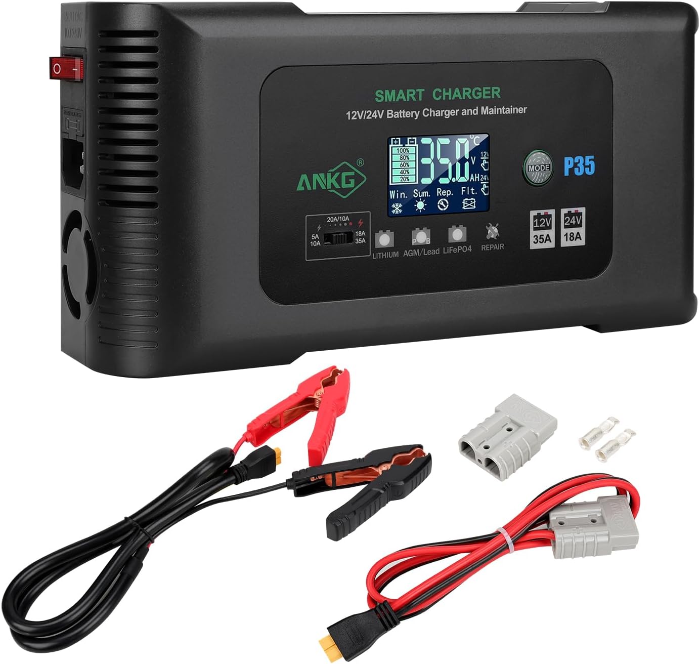 Amazon.com: Dakota Lithium - 36V 18 Amp Charger for Lithium Deep Cycle ...