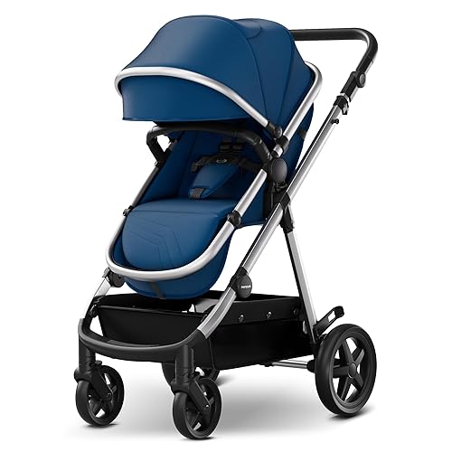 Mompush Meteor2 - Cochecito de bebé 2 en 1 con modo moisés Compatible con asiento de coche infantil, adaptador incluido Cochecito de cuna estable,
