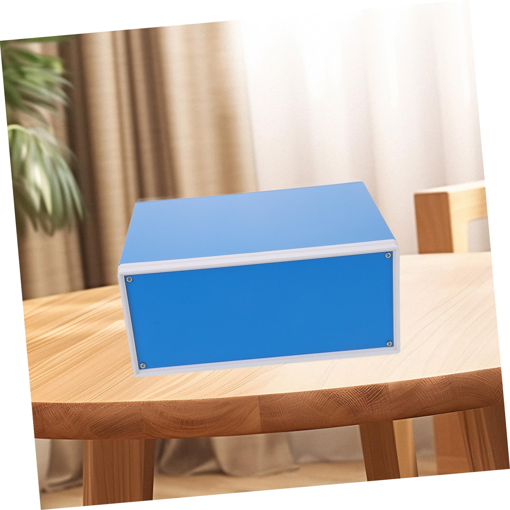 Hemobllo Scatola di Derivazione in Metallo Blu in Ferro 110x250x190mm per Progetti Elettronici Protezione Live e Viti Inclusi per Dispositivi di Misura