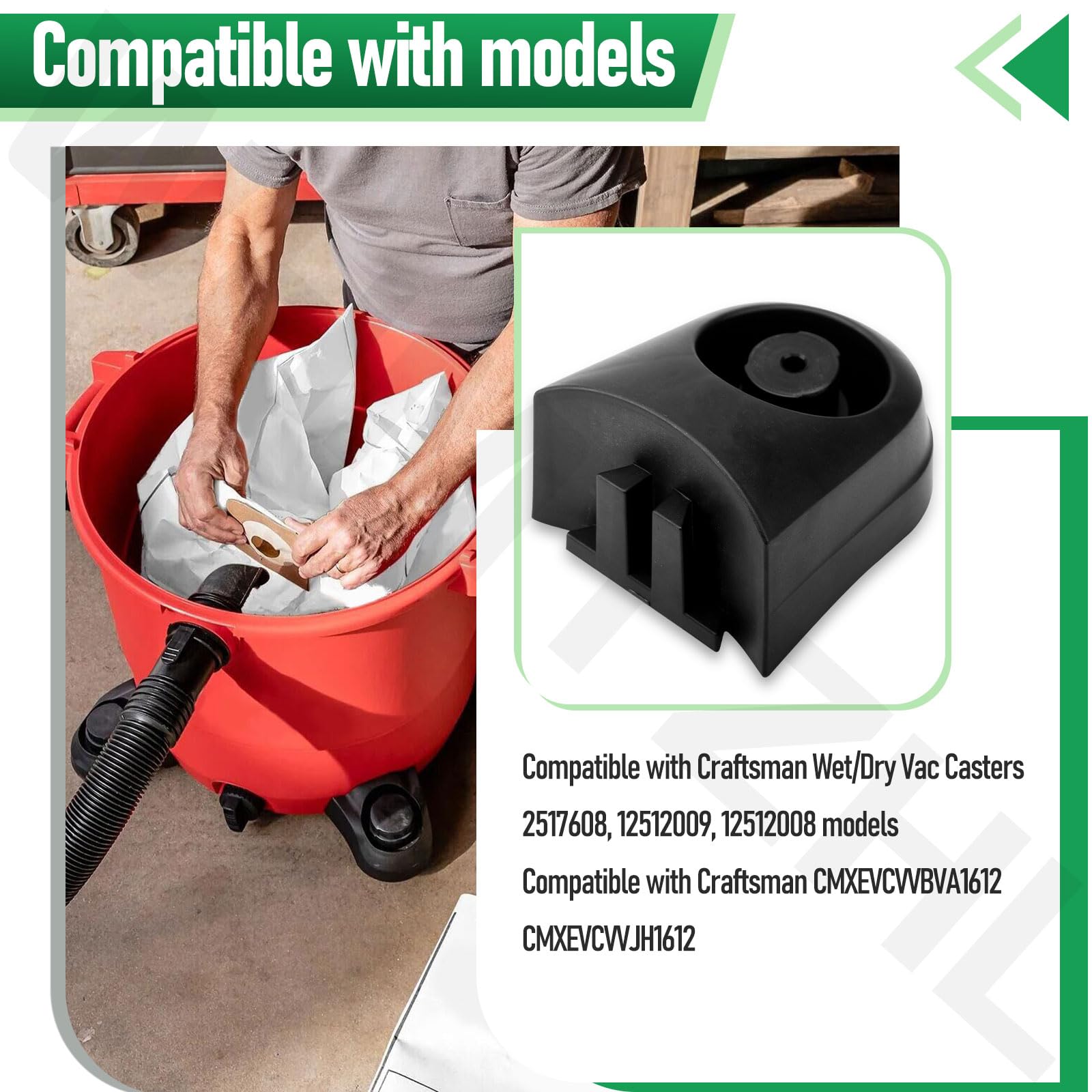 あんさん専用 551016110 Vacuum Caster & 551007106 Caster and Foot for