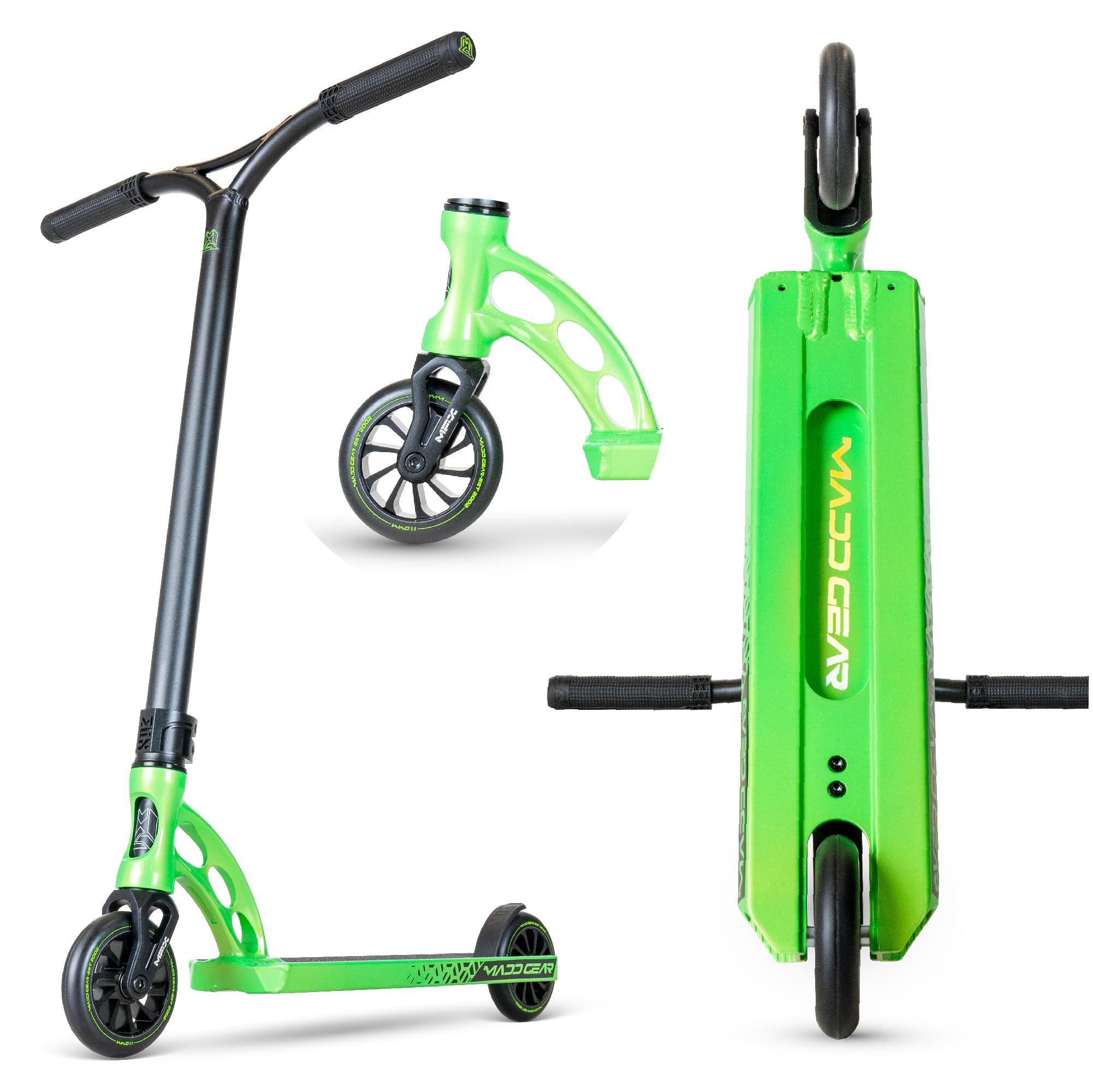 Madd Gear Origin Pro Scooter for Teens and Kids - Lightweight Alloy Deck - Aluminum Handlebar - Trick Scooter for All Skill Levels (Origin 450, Dragon Skin)
