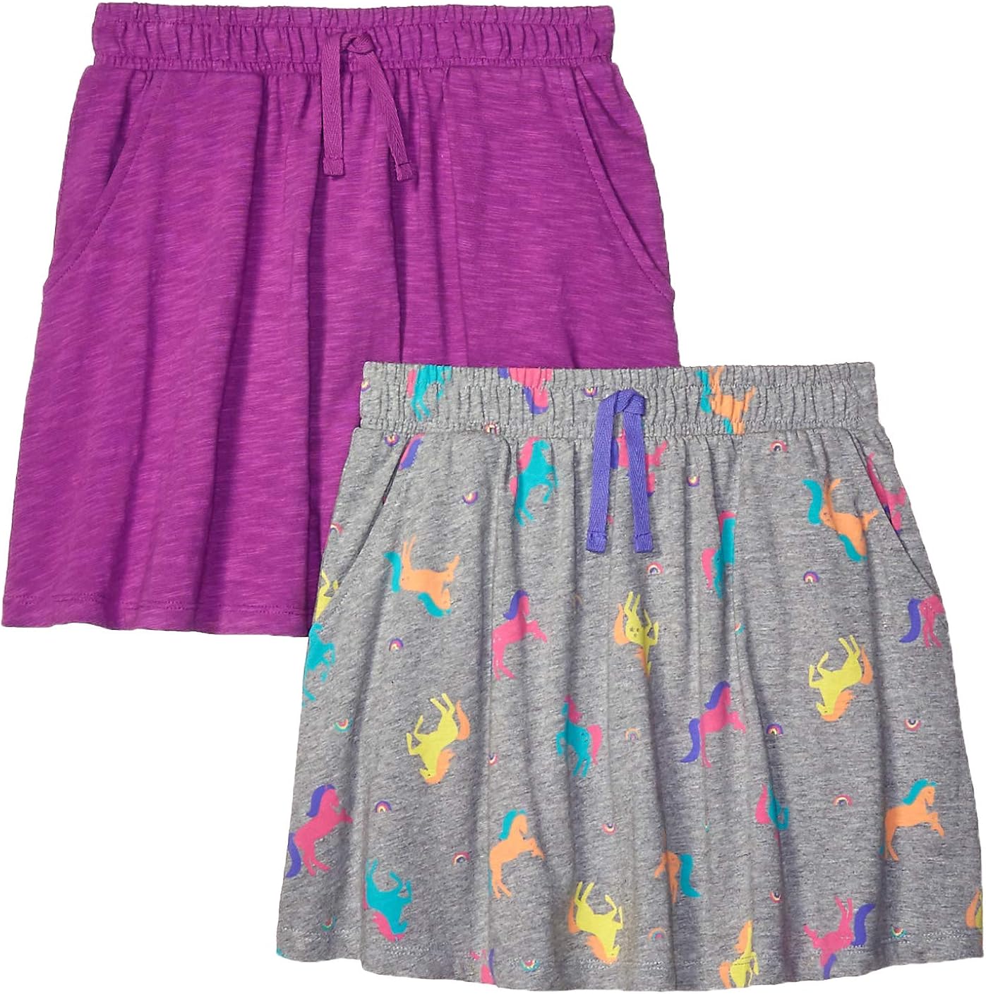  Brand - Spotted Zebra Girls' Knit Scooter Skirts: Clothing