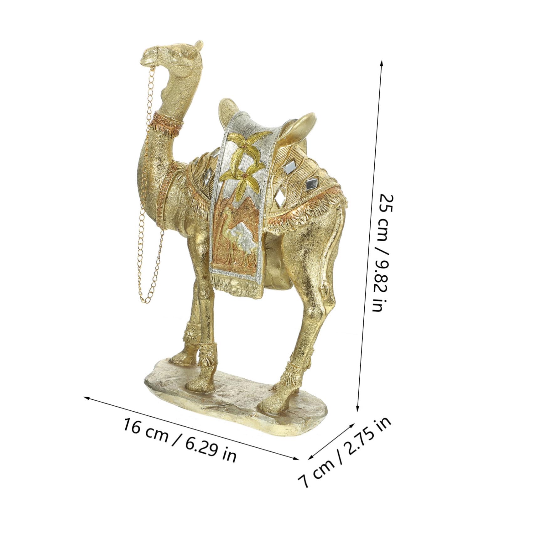 VALICLUD Figura Decorativa con Textura Excelente de Resina Dorada de Estatua y Resistencia al Desgaste en Estilo Moderno y Clásico para Adorno de Mesa y Hogar