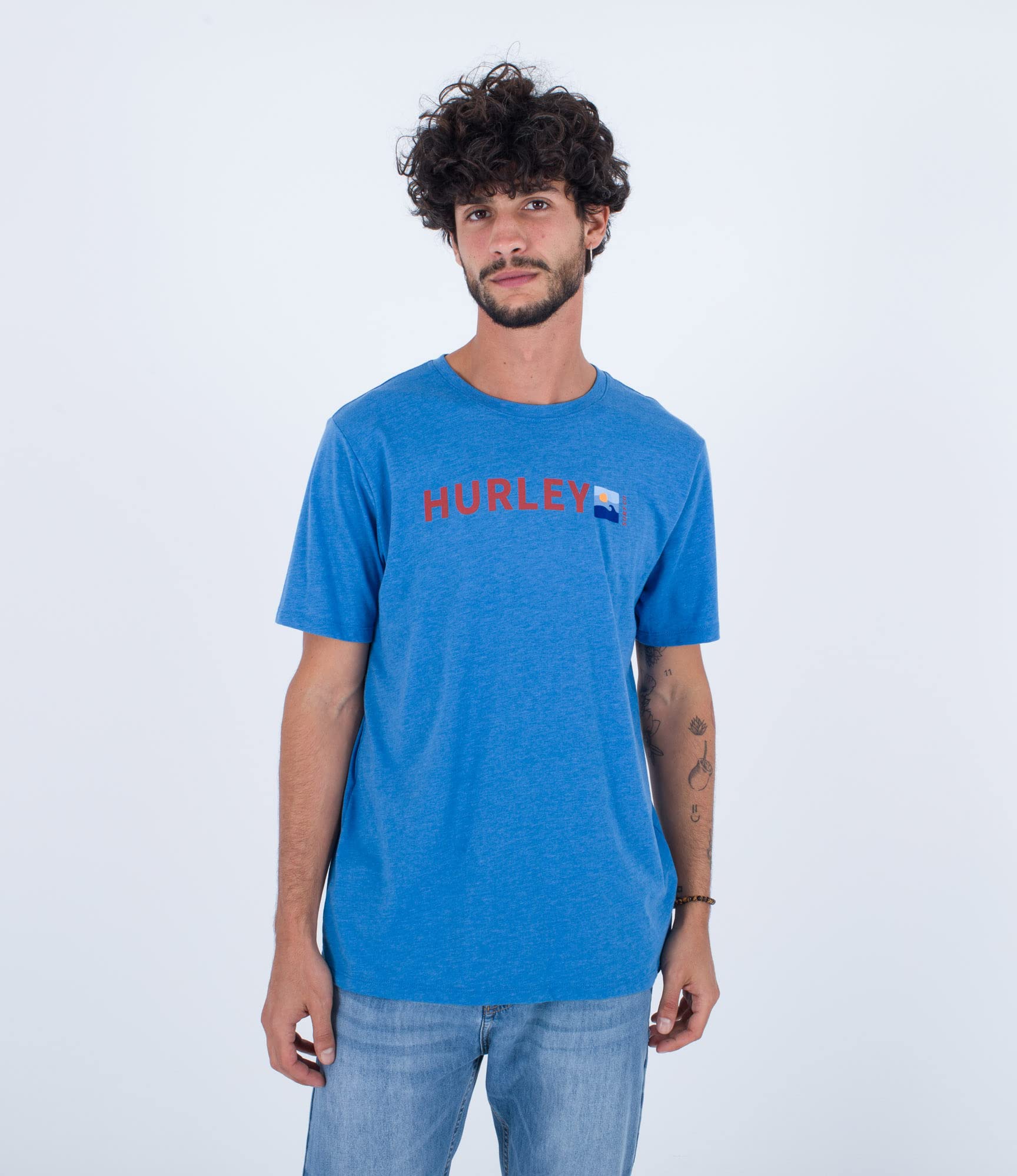 Hurley Men's Evd Wave Box T Shirt, H4026, S UK
