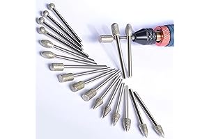 Stone Carving Set Diamond Burr Bits Rock Polishing Kit