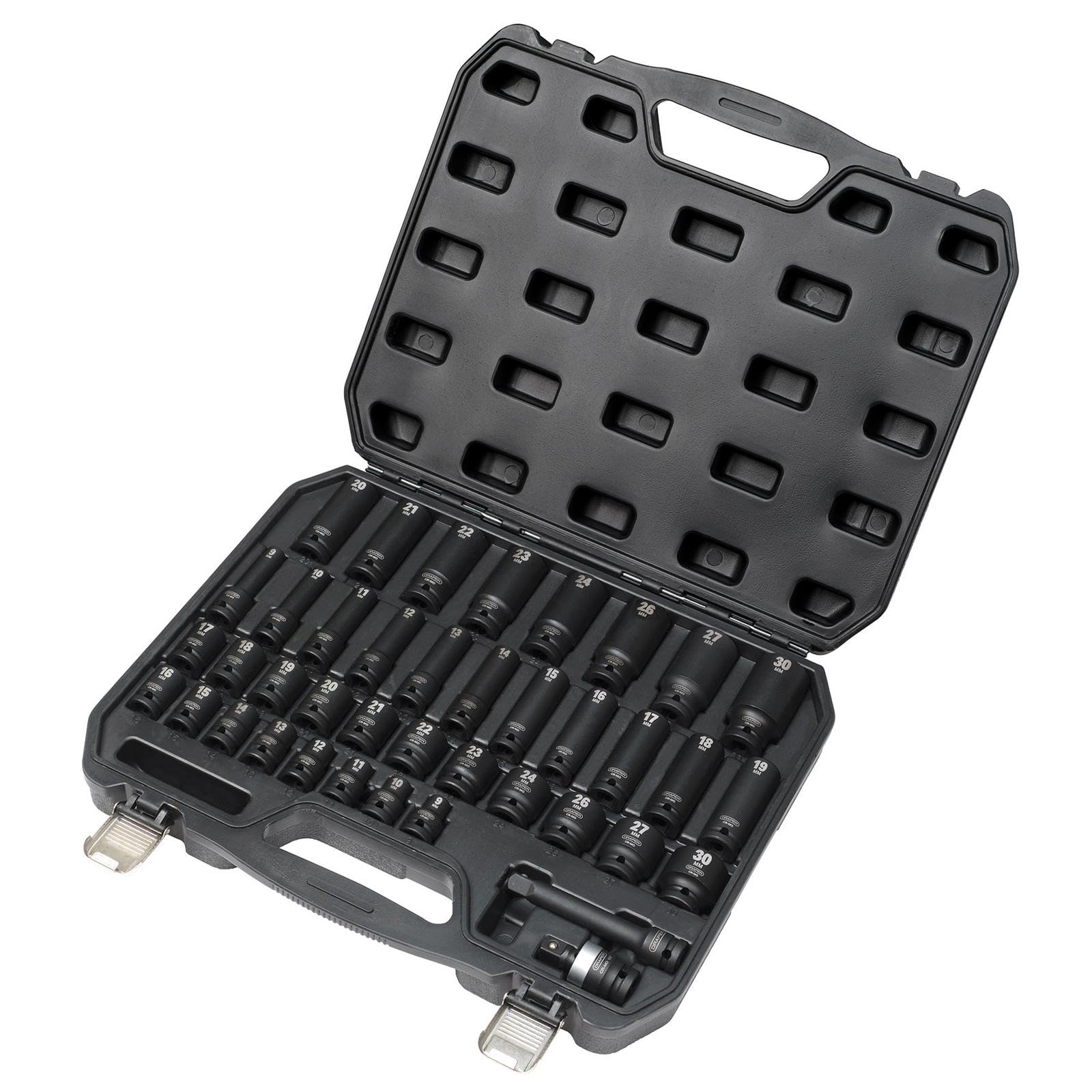 Draper 07106 Hi-TORQ Impact Socket Set, 1/2 Sq. Dr. (40 Piece) 410/40/MM