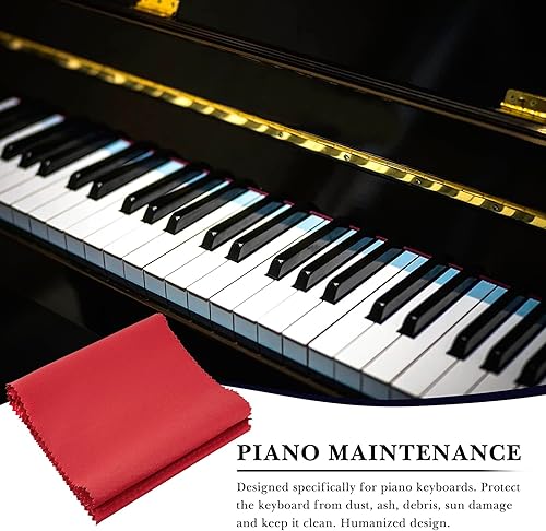 Miniatura 5 de Linkidea Funda antipolvo para teclado de piano, cubierta de tela suave a prueba de polvo para 88 teclas, piano acústico y digital y teclado