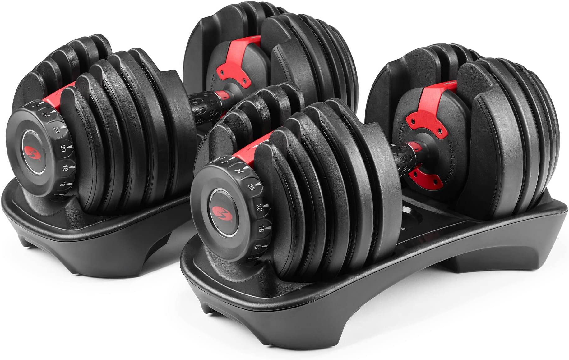 Bowflex 552i Adjustable Dumbbell, Set of 2 Unisex - Adult, Black, L
