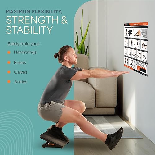 Miniatura 6 de Lifepro Tabla inclinada para estiramiento de pantorrillas tabla inclinada para estiramiento de pantorrillas tabla inclinada de tobillo fortalece y