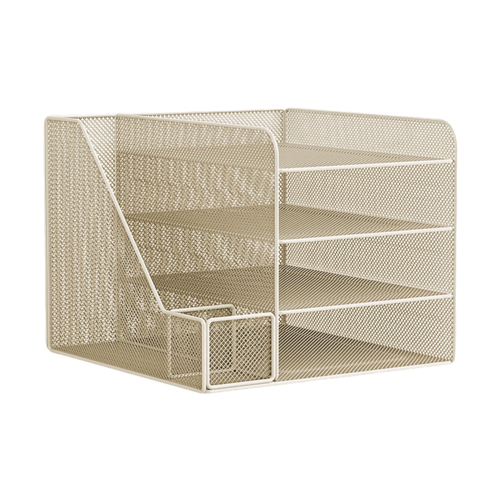BNF® Desktop Organizer Supplies Creative File Holder for Apartment Home Dorm Room Beige|Home & Garden |Household Supplies & Cleaning|Home Organization|Storage Boxes 1