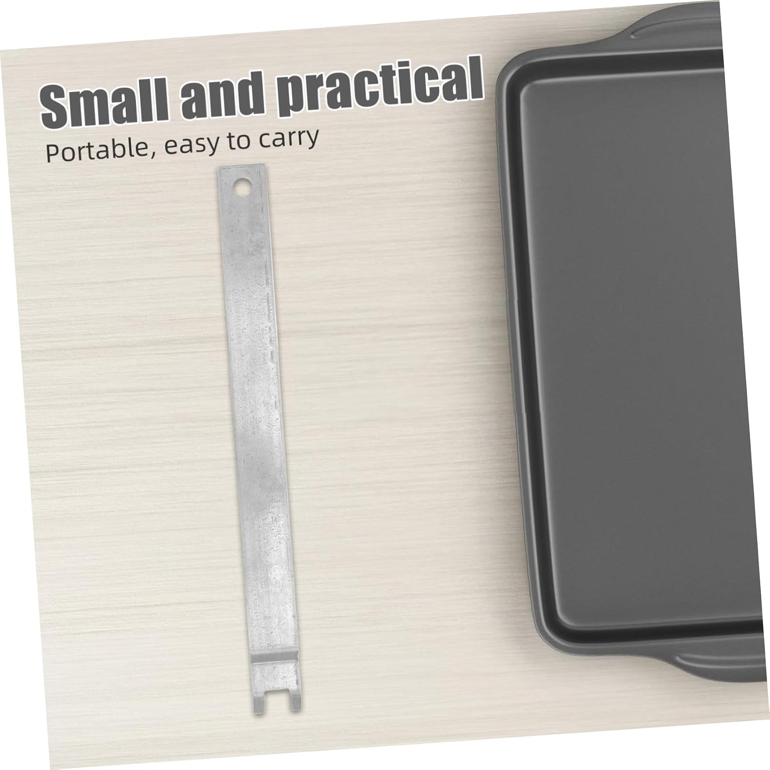 1pc Multipurpose Baking Tray Lifter Oven Push-pull Rod Safe Easy Tray Removal Tool Heat Resistant Oven Rack Puller Stick