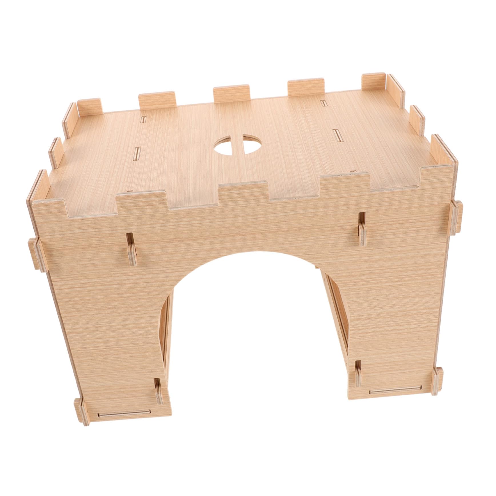 Heuraufe Für Kaninchen Und Meerschweinchen Futterstation Mit Heukorb Und Futterspender Aus Holz Für Kleintiere Und Hamster Praktisch Und Sauber