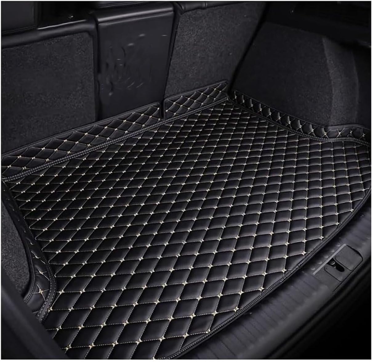 Liminfacai A/Black-Beige Liminfci Cr Lether Boot Mts For Ki Niro Ev 2022 2023 2024-,Uto Wterproof Nti Scrtch Nti Slip Trunk Pd Crgo Protector Liners Interior Ccessories,