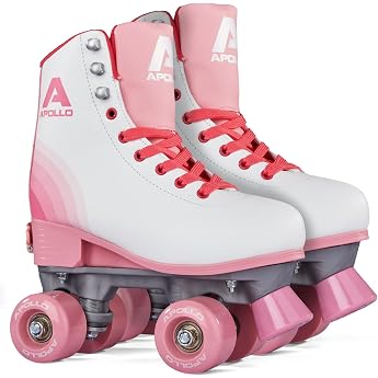 Apollo Disco Roller Skates Children &amp; Women Adjustable Size 31-42 | Classic roller skates for girls, children and women: disc