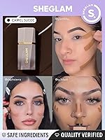Vista 8 de SHEGLAM Sun Sculpt - Maquillaje bronceador en crema de larga duración en barra de contorno líquido, gamuza de camello