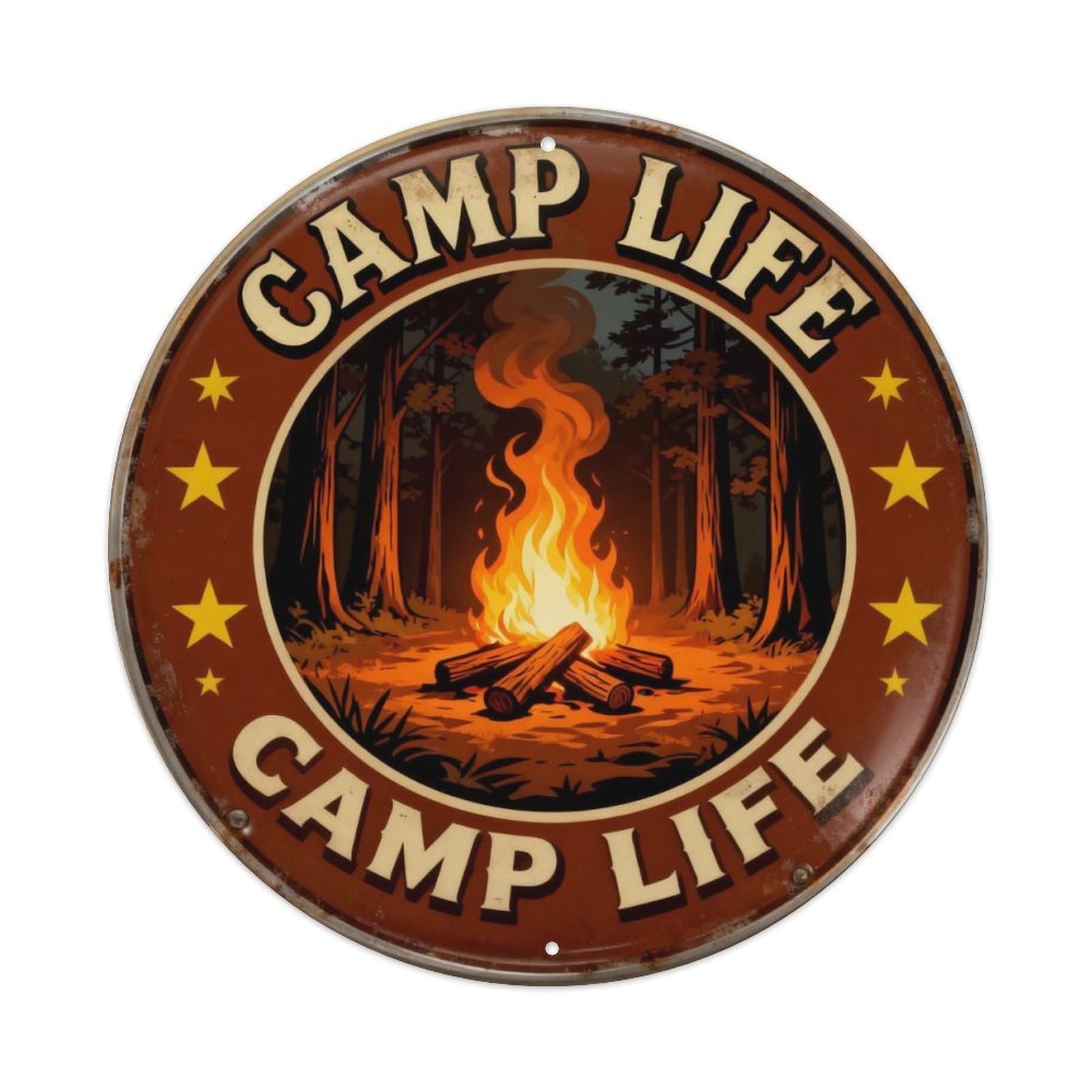 Camp Life Outdoor Sign Metal Tin Sign Plaque