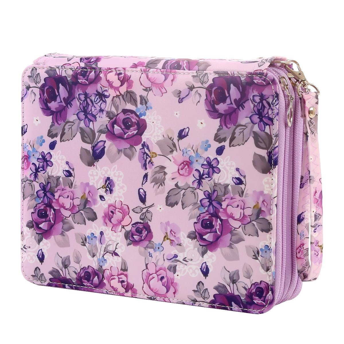 120 Slots Colored Pencil Case Organizer, 3 Layer Bag