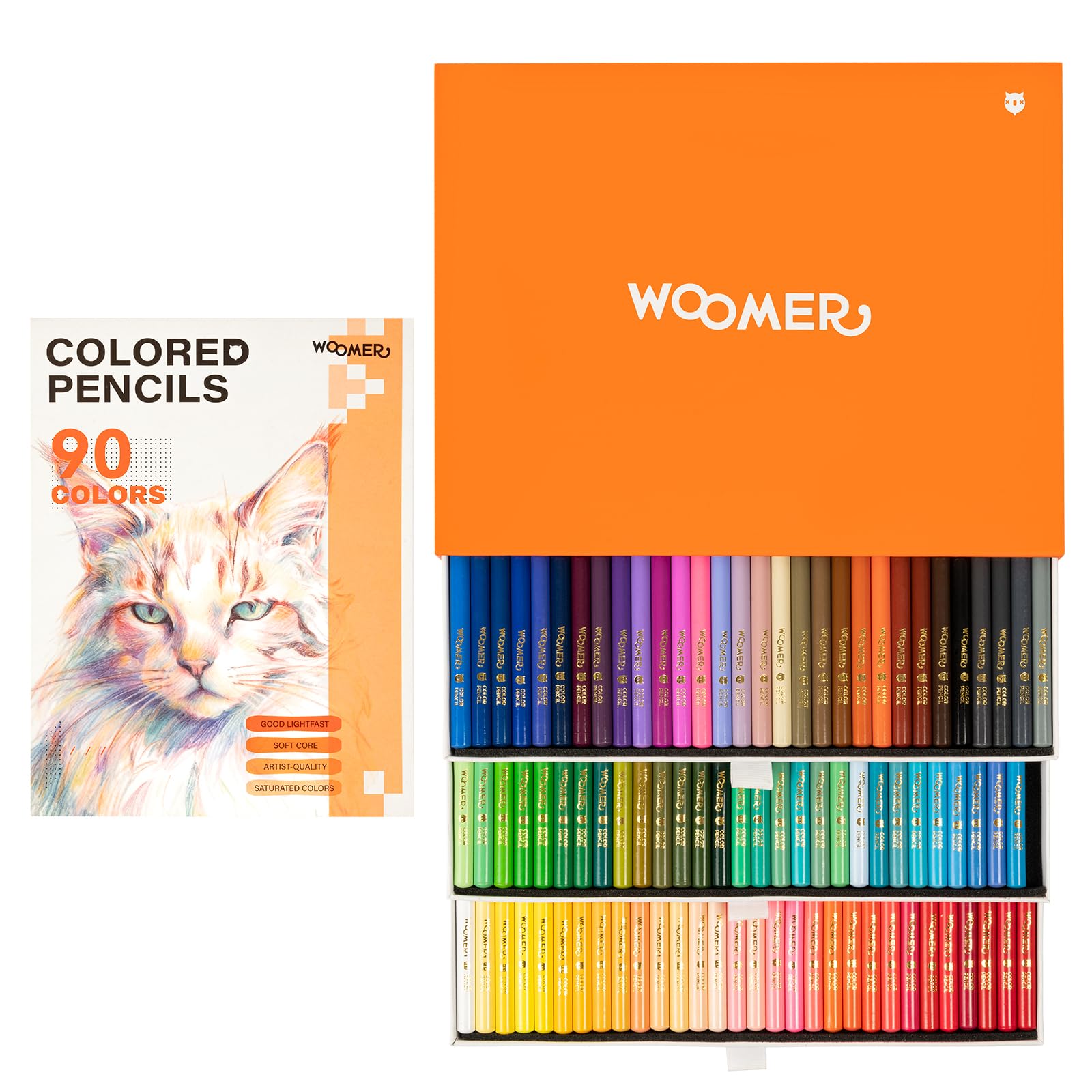 Woomer 90 colored pencils