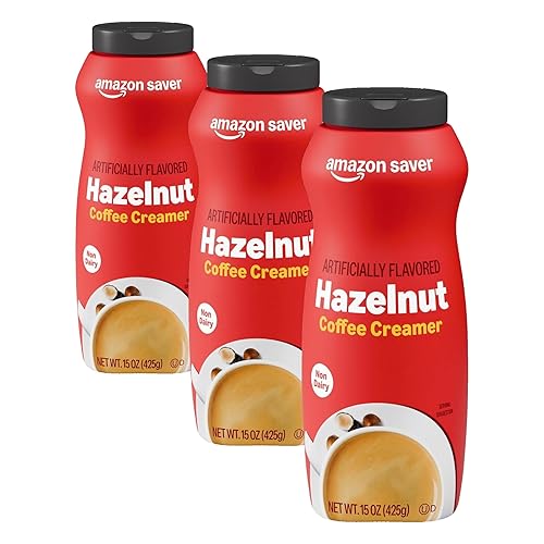 Amazon Saver, Hazelnut Powder Coffee Creamer, Non Dairy, 15 Oz