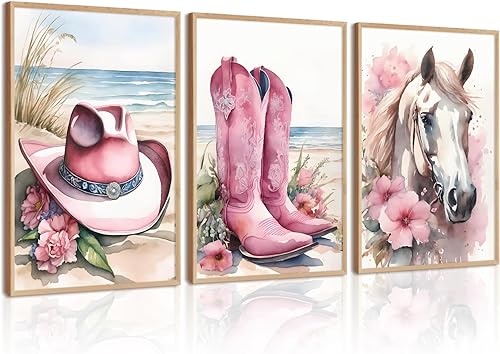 Miniatura 36 de Arte de pared bohemio con margaritas, decoración de pared de lienzo de montaña, impresiones abstractas de flores silvestres, puesta de sol, arte de