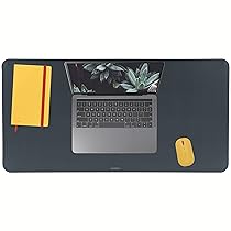 Leitz Ergo Cosy Tappetino Antiscivolo da Scrivania per Laptop, Monitor e Mouse, Adatto alla Casa e All’Ufficio, 80 cm x 40 cm – Grigio Velluto