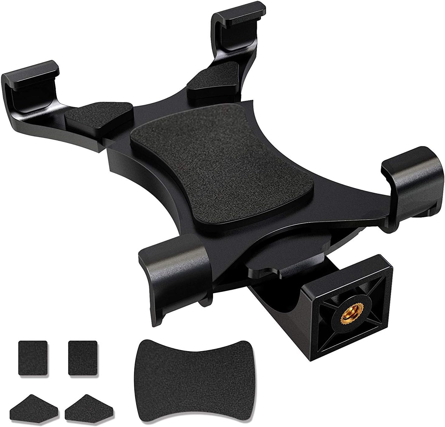 Go-Go iPad Tripod Mount Adapter Universal Tablet Clamp Holder Fits Ipad, Ipad Air, Ipad Mini, Microsoft Surface, Nexus and Most Tablets, Use on Tripod, Monopod, Selfie Stick, Tabletop Tripod Stand Etc