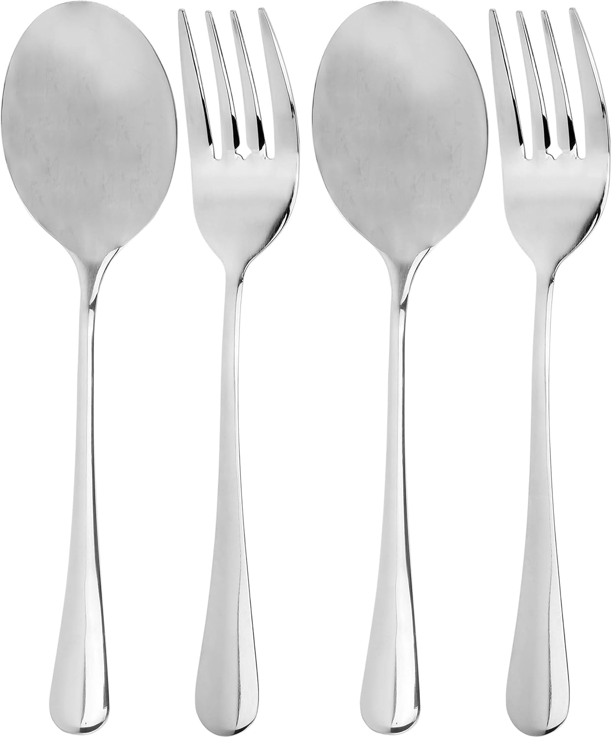 Cornucopia Serving Spoons & Large Serving Forks Set (4