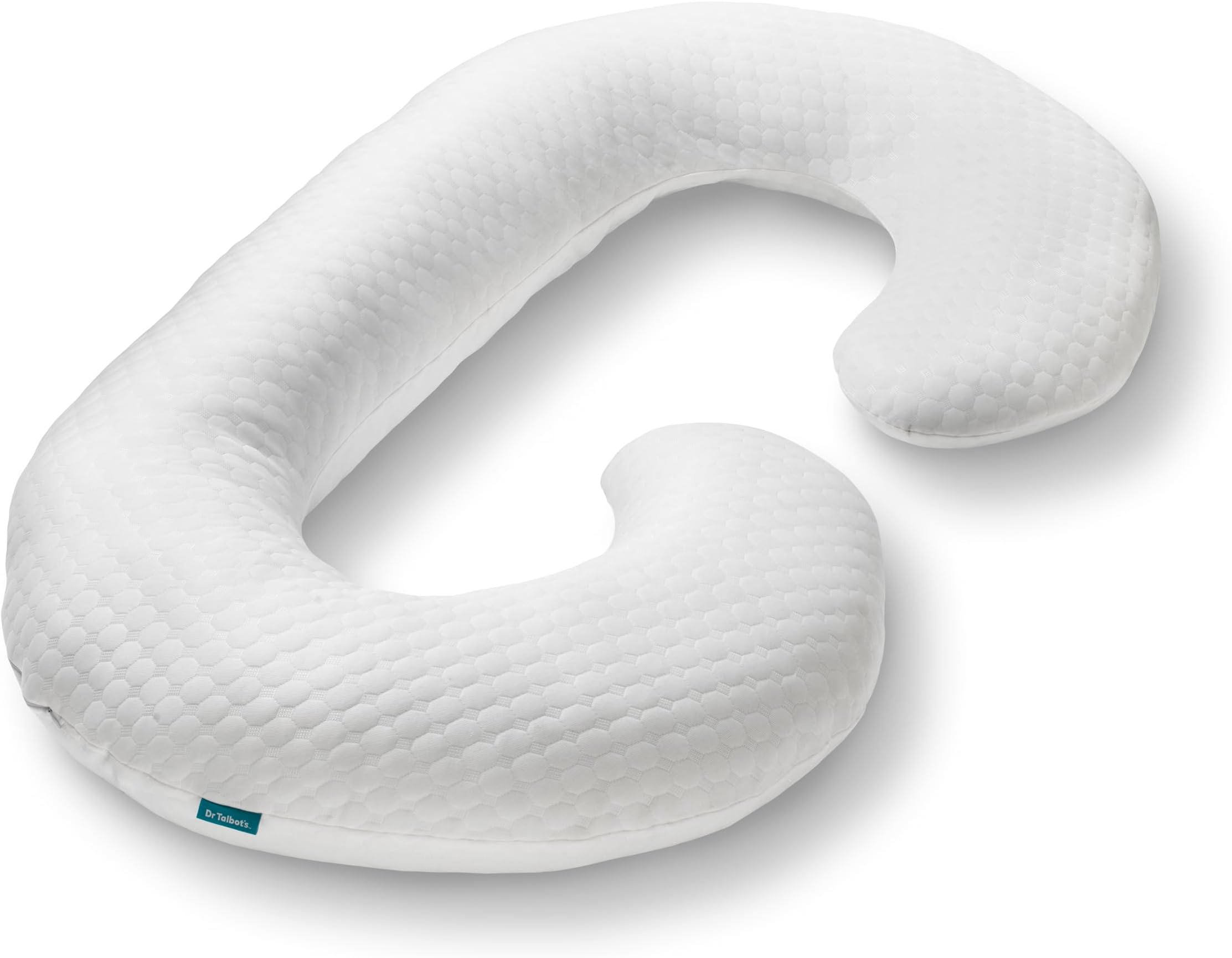 Dr. Talbot's Mom's Pregnancy Pillow - Stay Cool C-Shaped Pillow for Pregnant Women