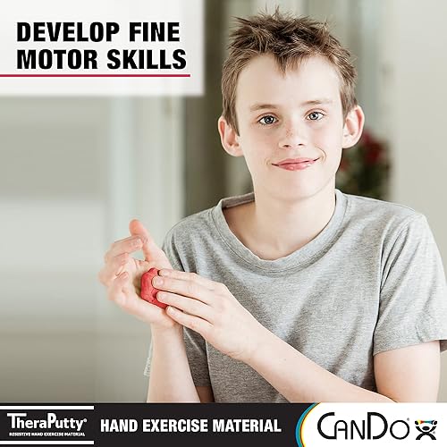Miniatura 3 de CanDo TheraPutty - Juego de 4 piezas, extra suave, suave, medio y firme, 2 onzas cada uno, masilla estándar para ejercicio de manos para