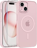 FNTCASE for iPhone 15 Case: for iPhone 14 Case & iPhone 13 Case [Compatible with Magsafe] Translucent Matte Cases with...