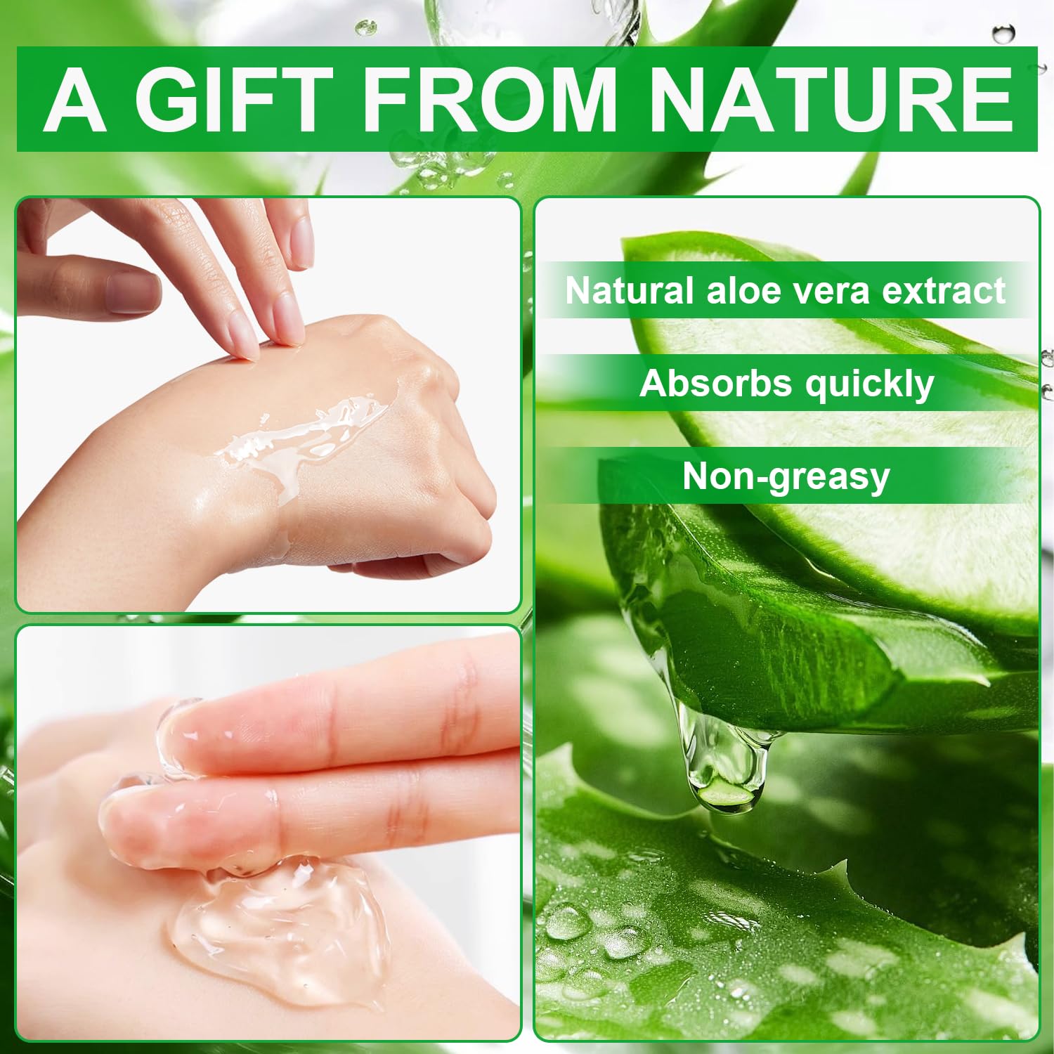 30 Pack Aloe Vera Gel for Face, Hair, Skin, Sunburn Relief, Soothing and Hydrating, 99% Pure Aloe Vera Gel for After Sun Skin Care Relief, Bulk Aloe Gel Portable Travel Size for All Skin Types (30)