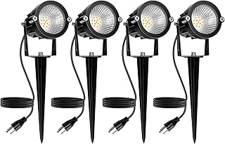 Outdoor Spotlight Warm White 2700K, 10W LED Spot Lights Outdoor for Yard...