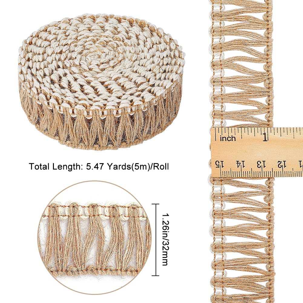 Frange En Similicuir Double Face 1 Yard (3.28 Ft) - Garniture Beige Pour Couture Robes, Jupes, Artisanat DIY Et Décoration | 8" De Large