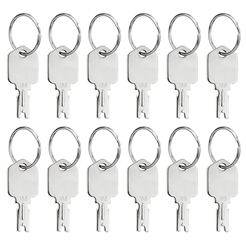 Paquete de 12 llaves de encendido para carretilla elevadora Hyster Genérico Clark Yale Komatsu Gradall Gehl Crown Cat Daewoo Llave de equipo pesado