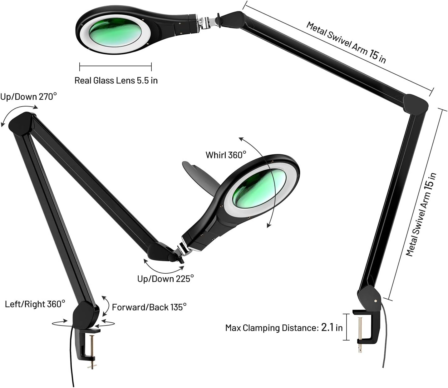 70% Off Discount Tangkula 2.25X Magnifying Glass Lamp, Magnifier Glass Desk Lamp with a Small 12D Lens, 5’’ Diameter Glass Lens, Adjustable Arms Desk Lamps Perfect for Professional Tasks Crafts (Black) Exclusive Discount 50% Price Tangkula 2.25X Magnifying Glass Lamp, Magnifier Glass Desk Lamp with a Small 12D Lens, 5’’ Diameter Glass Lens, Adjustable Arms Desk Lamps Perfect for Professional Tasks Crafts (Black)